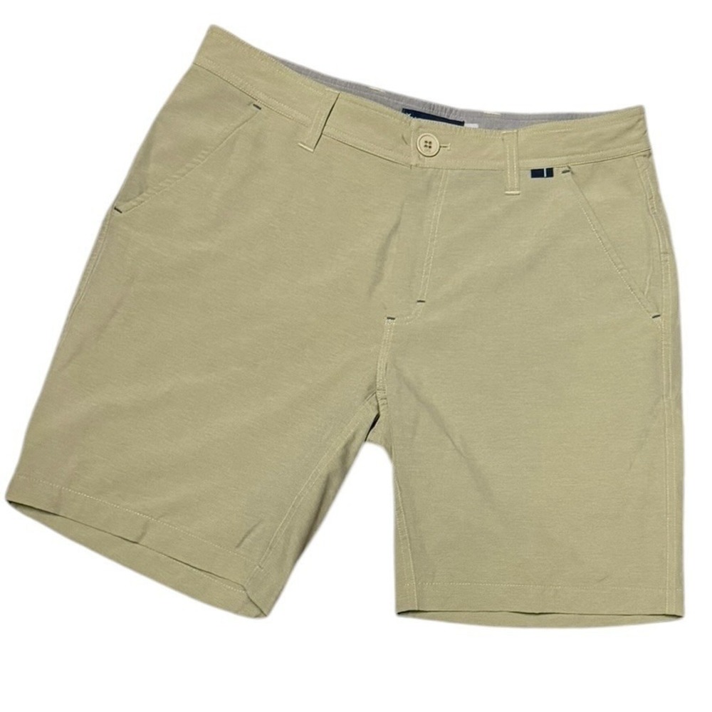 Live Forever Golf Shorts Hybrid Mens 30 Khaki‎ Tan Coast to Course Stretch